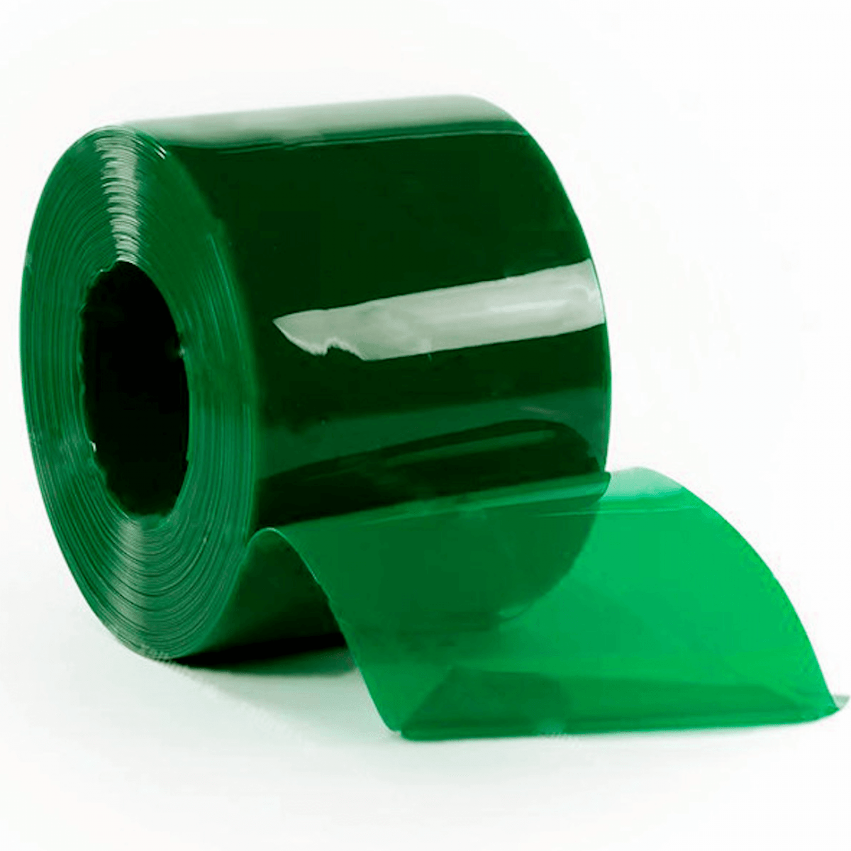 Зеленая пленка для завес ПВХ полупрозрачная